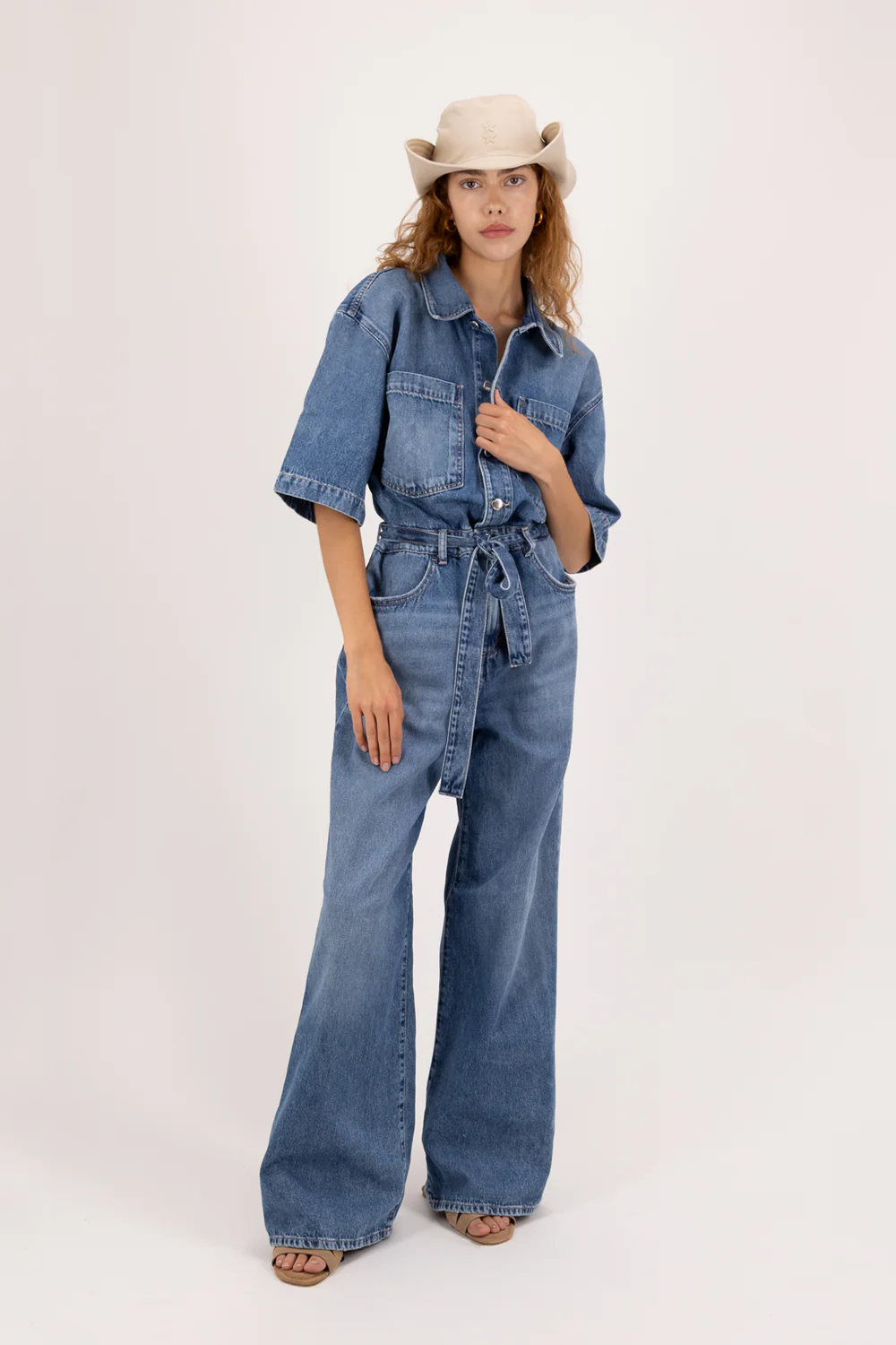 Комбинезон с поясом Icon Denim