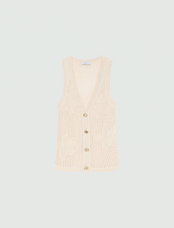 Хлопковый жилет Marella