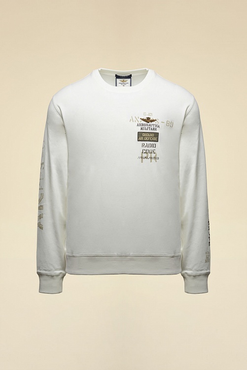 Толстовка с круглым вырезом Aeronautica Militare