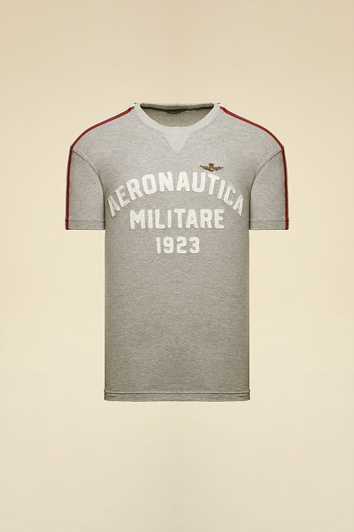 Футболка из хлопка с вышивкой Aeronautica Militare
