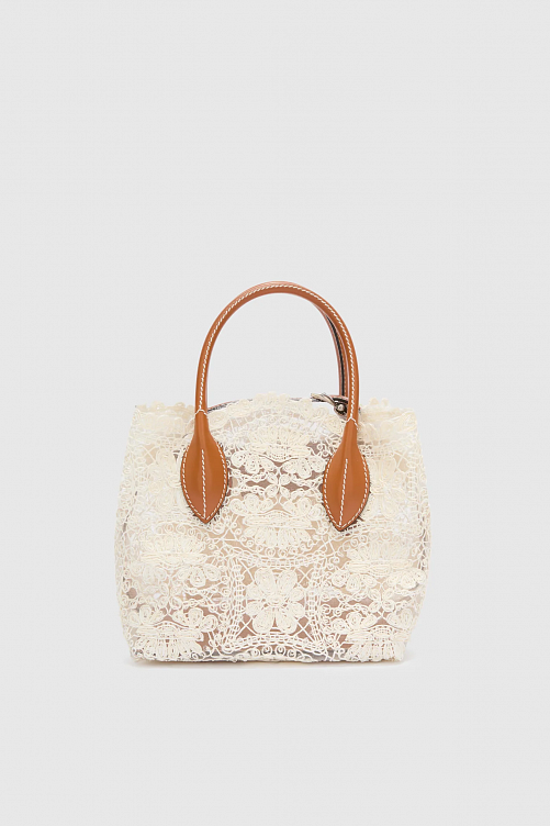 Сумка с кружевом из рафии Ermanno Scervino